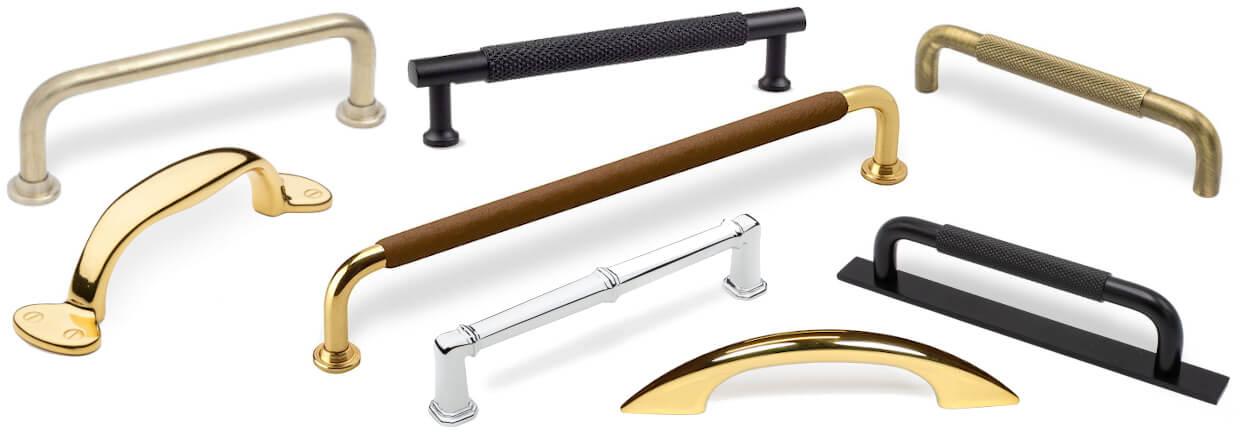 Furniture Handle - Brushed brass - EDGE STRAIGHT - 200 mm - Cabinet handle  EDGE - Black, Brass, Copper and Steel (40/200 / 350mm) - VillaHus