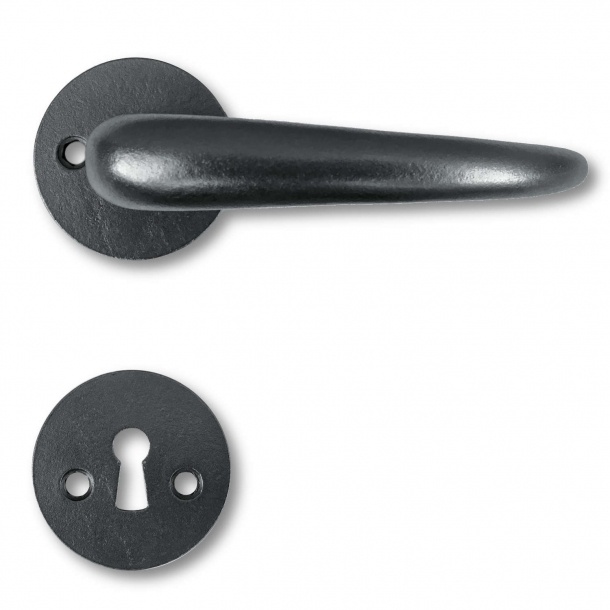 Door handle Coupe Oxidized brass Coupe door handles Kay Otto