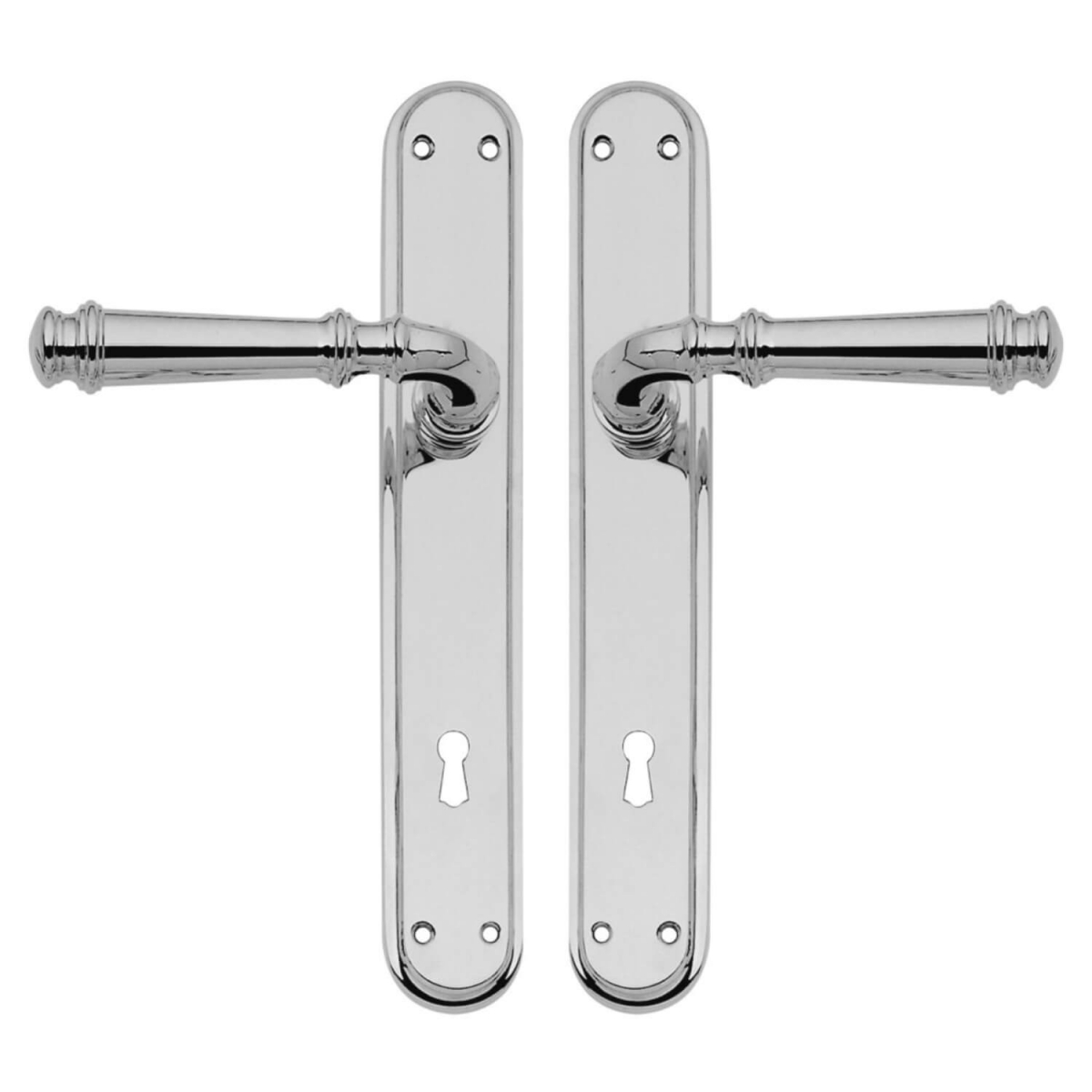 Door handle on backplate Chrome plated Interior XX