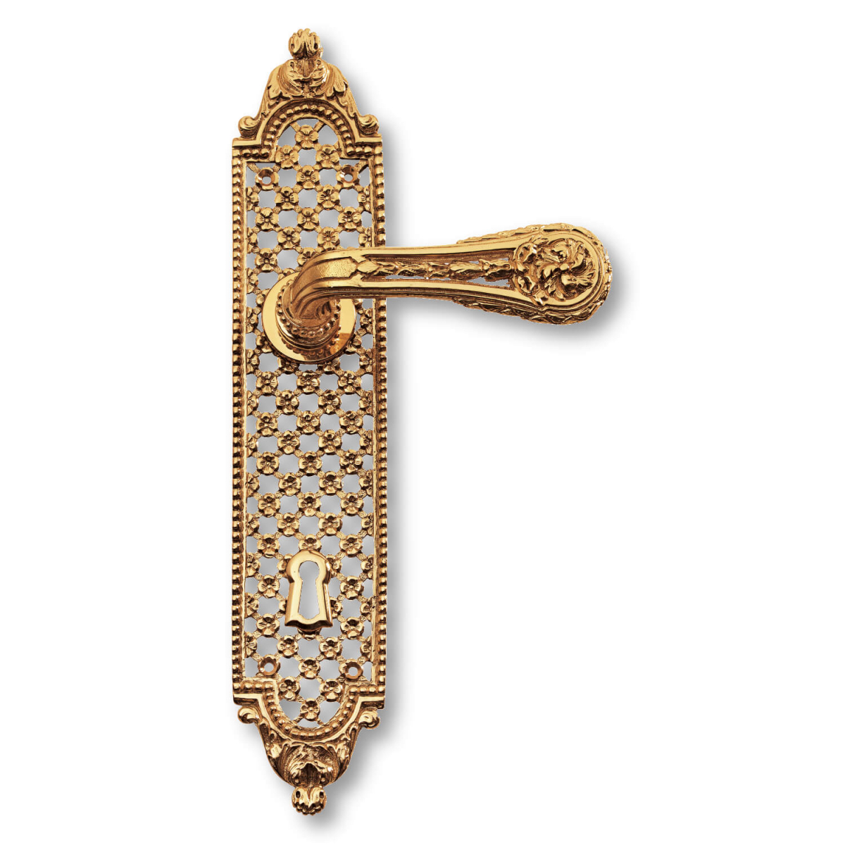 Door Handle Interior Brass Back Plate Louis Xvi Style Model C05110 Italian Door Handles 6057