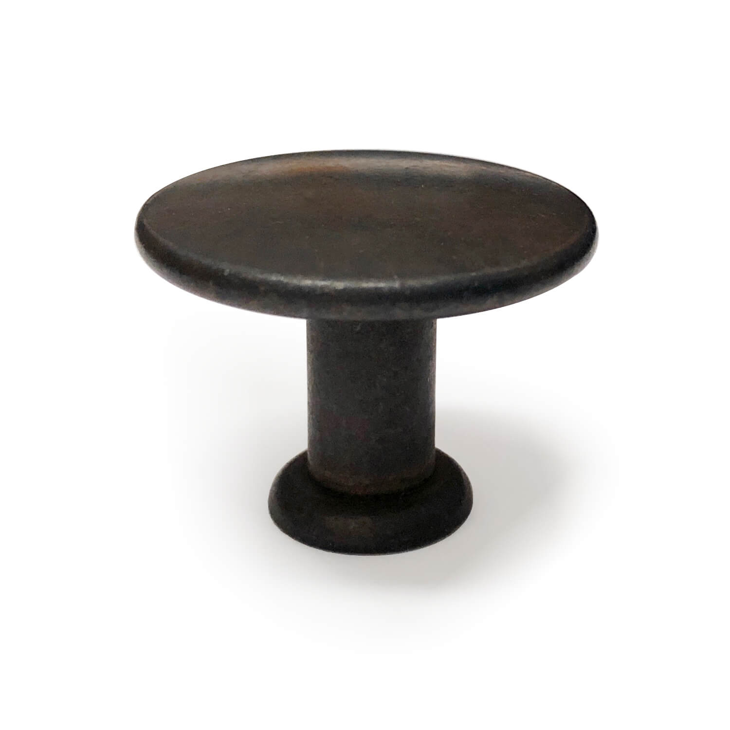 Furniture knob 101 Browned brass 30 mm knobs VillaHus