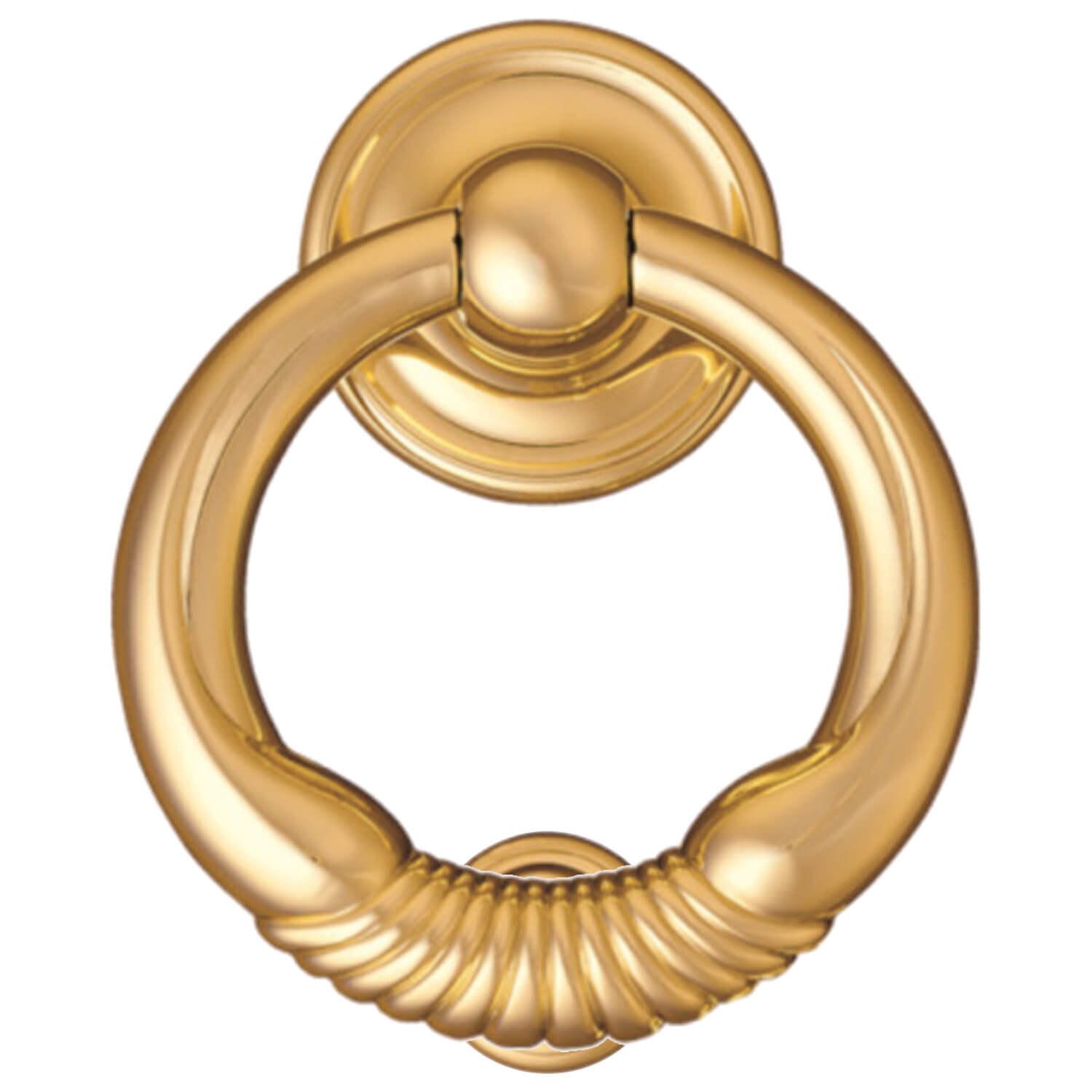 Door knocker, Ring 700, Brass, 150 mm (700150) Door knocker VillaHus.co.uk