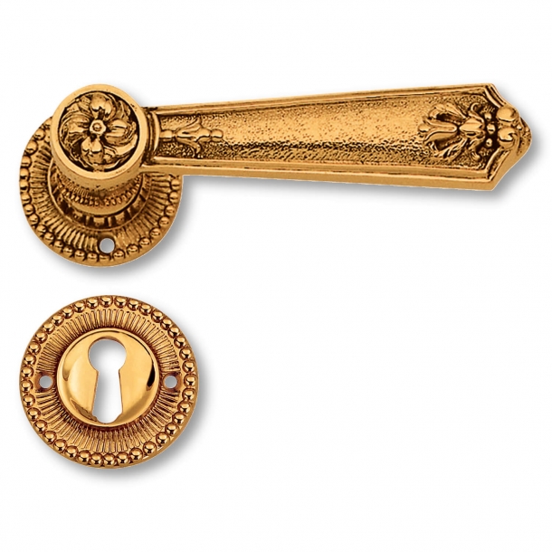 Door Handle Interior Brass Rosette Escutcheon Second Empire Model C08711 Italian Door 9246