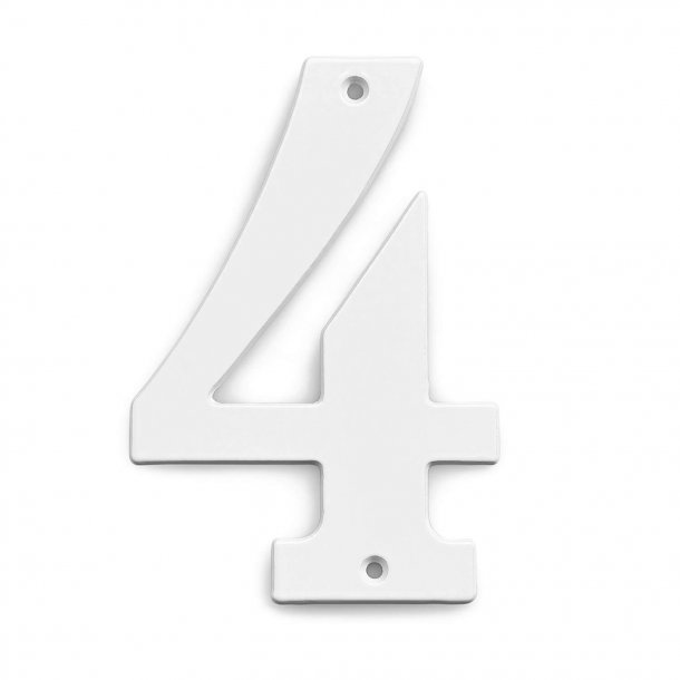 House numbers, White, 140 mm, Model 572 House numbers VillaHus