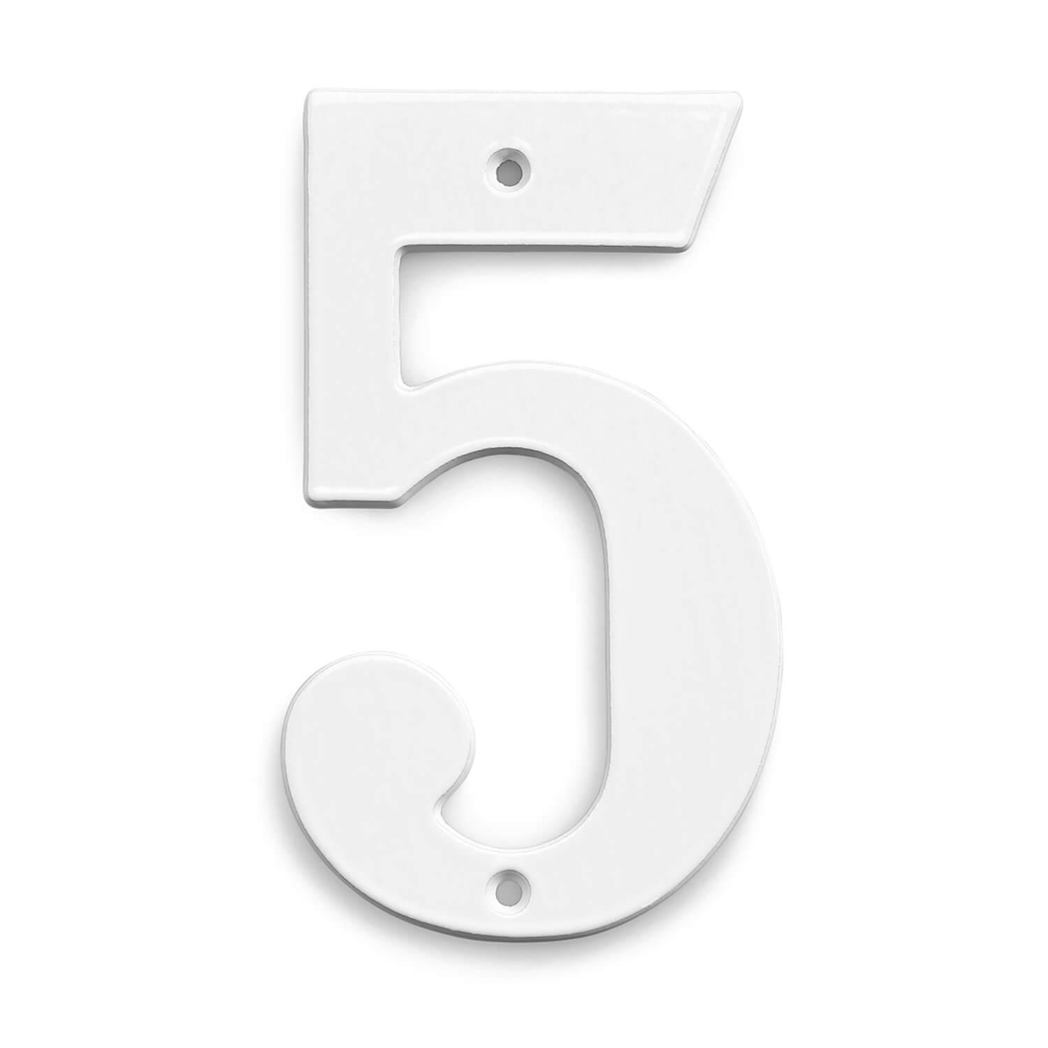 House numbers, White, 140 mm, Model 572 House numbers VillaHus