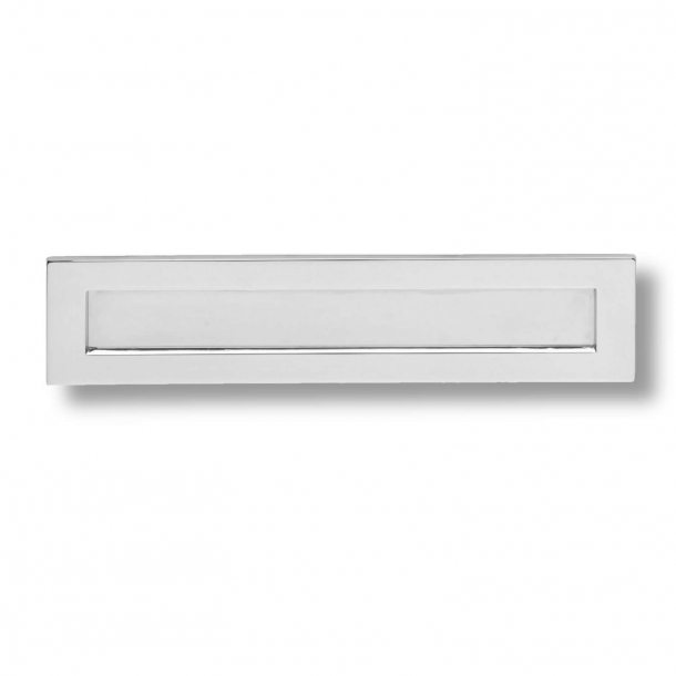 Letter frame - Polished chrome - Letter box - Inward letter flap - h75 ...