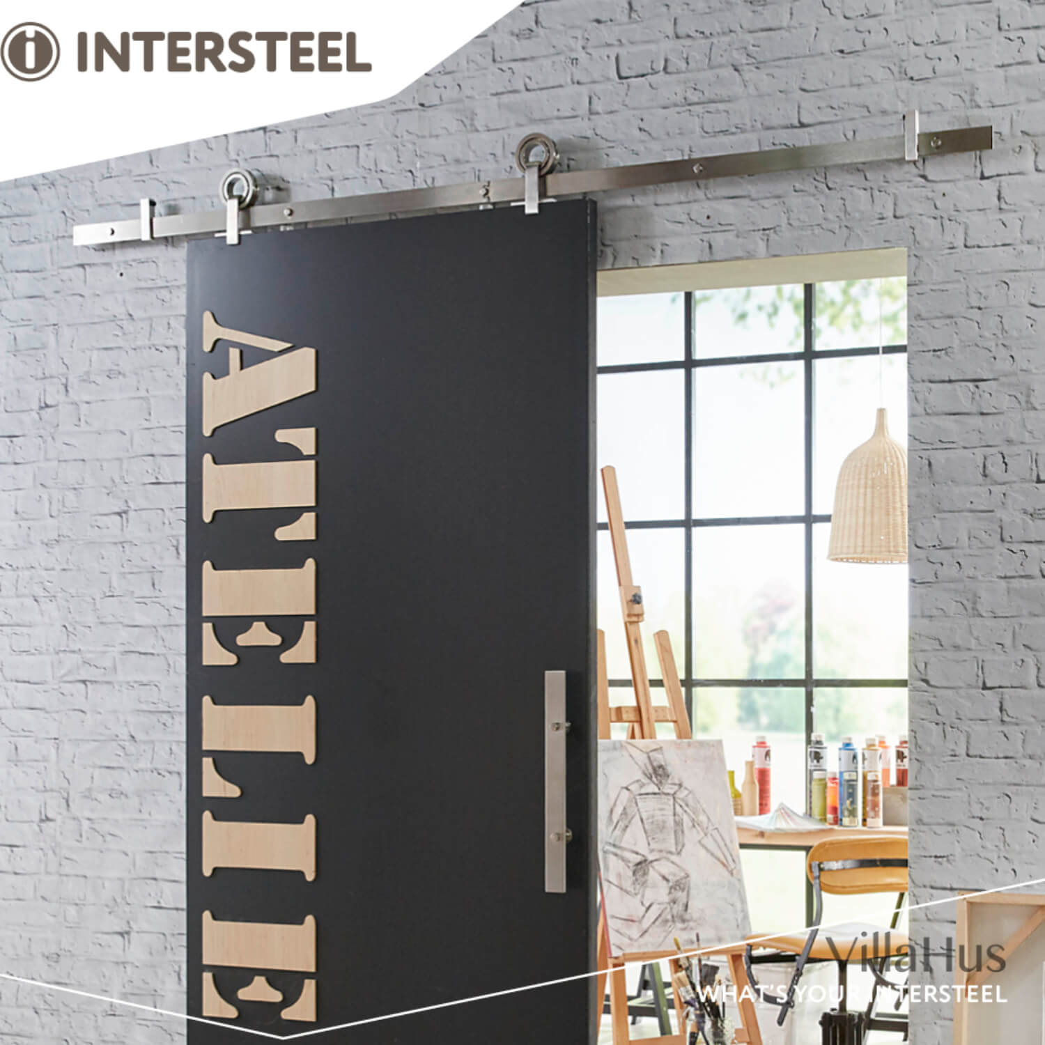 Kit for Sliding Doors ModernTop Stainless steel Kits for Sliding