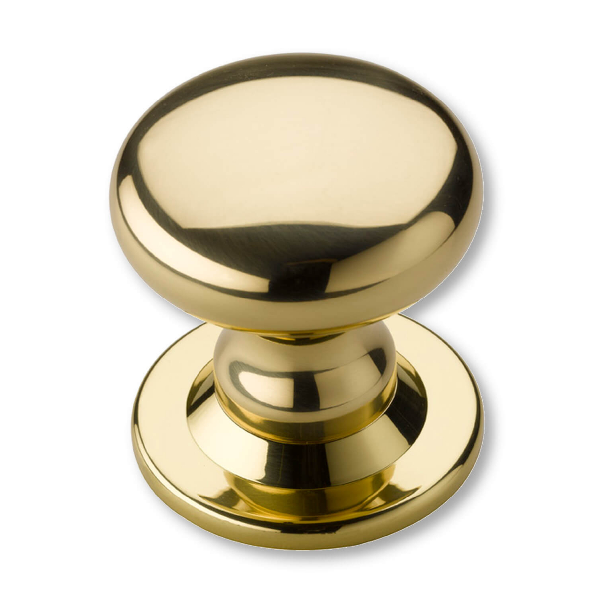 Centre Door Knobs Non Lacquered Brass 88 mm (P2132A) Centre Door