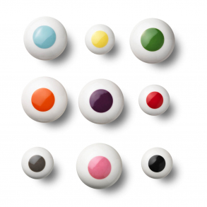 Cabinet knobs and hooks - Porcelain - DOT