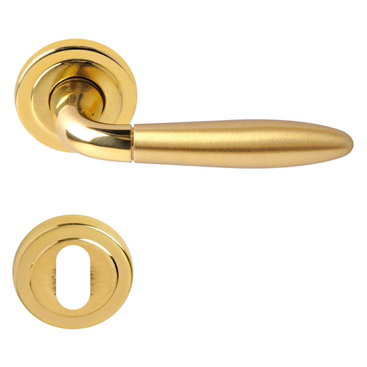 Door Handle Polished Satin Brass Interior Model Futura Brass Door Handles Villahus