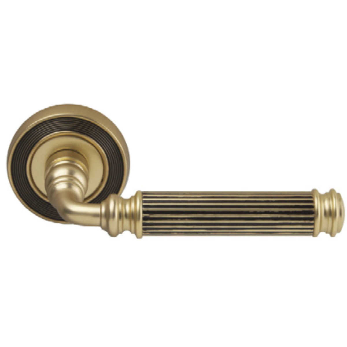 Door handle, Interior, French Gold, Model MOSCA Liberty Design Door Handles VillaHus