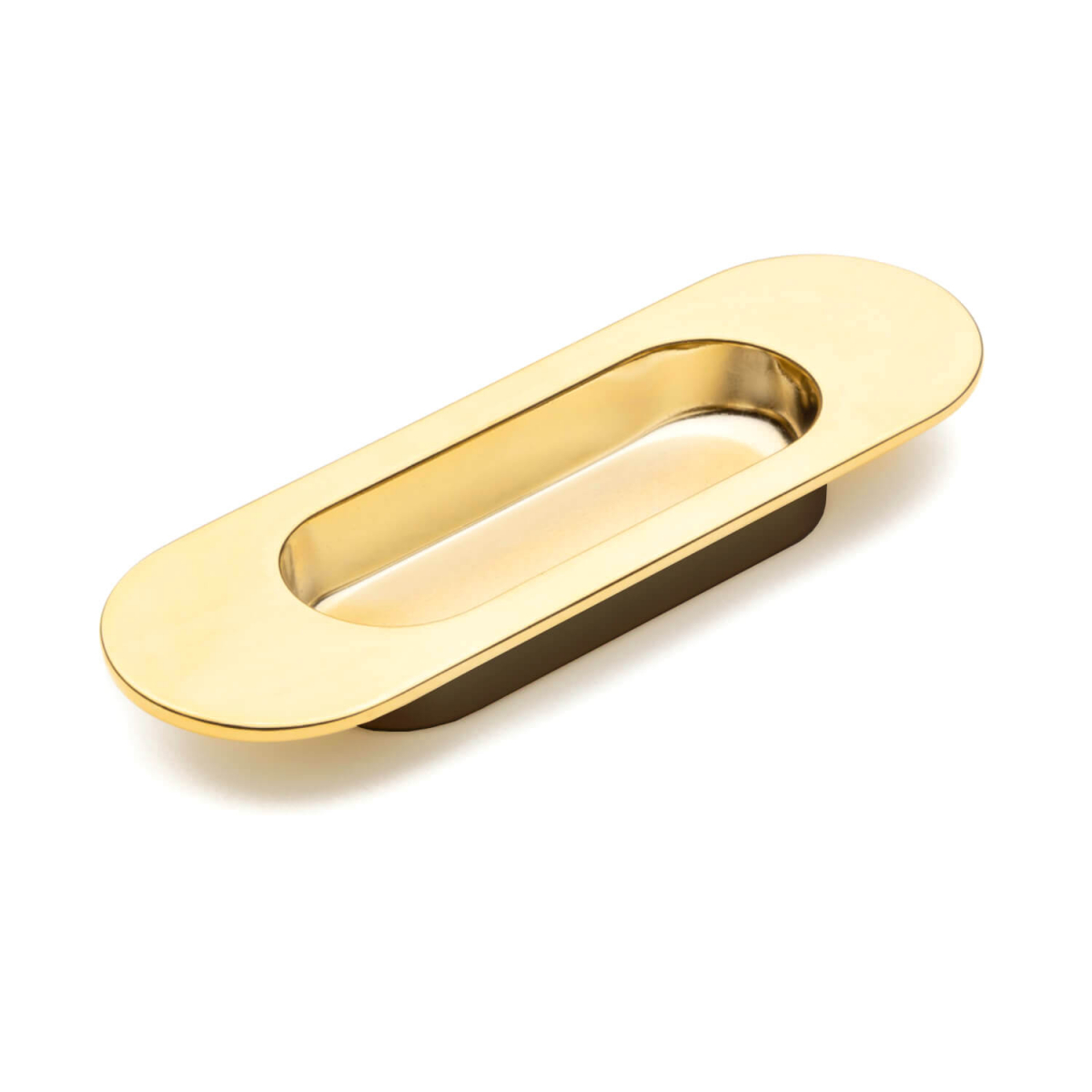 Flush Handle for sliding door, Brass, Comit NIC 204 125 mm Flush