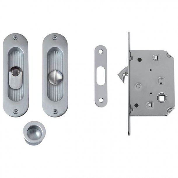 Kits for sliding doors Satin chrome Model 203 Kits for Sliding Doors VillaHus