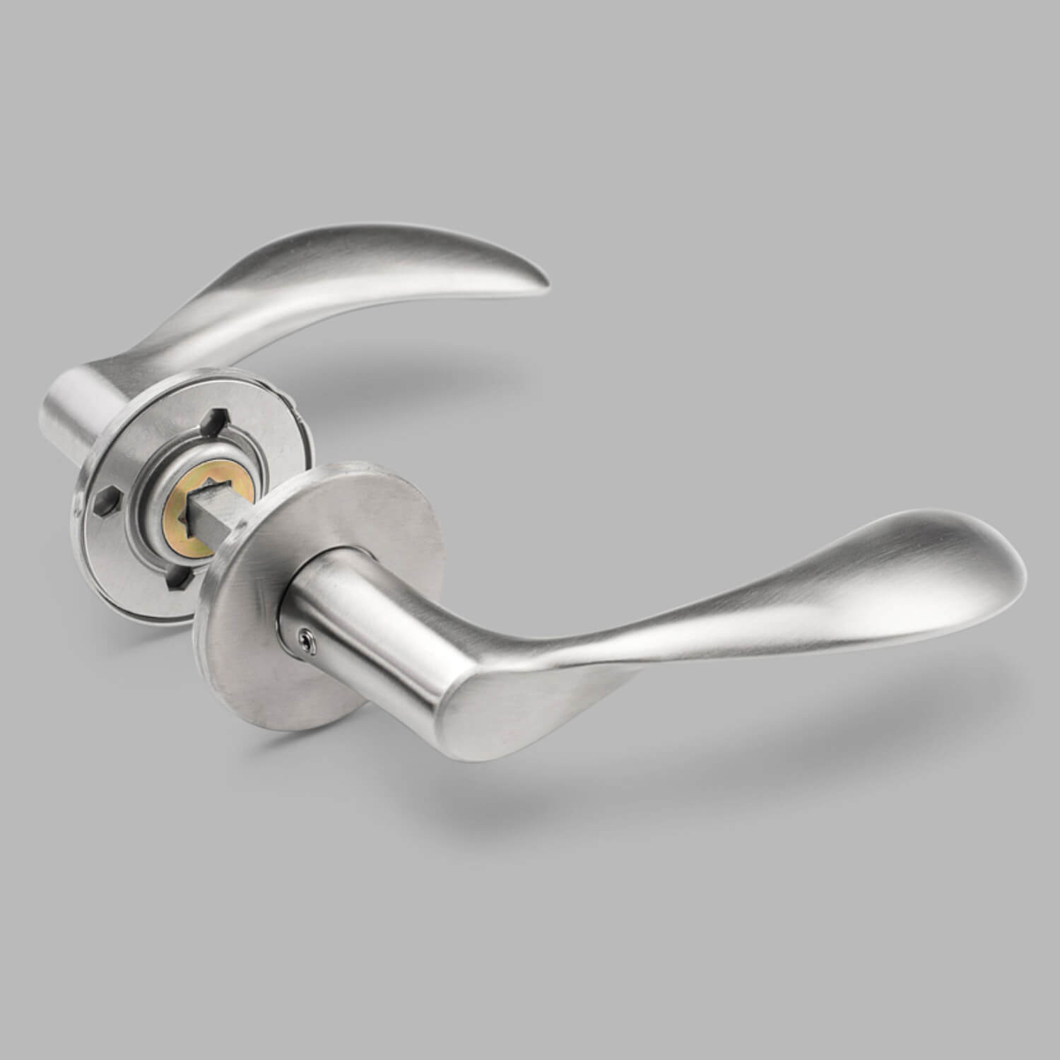 Arne Jacobsen door handle AJ door handle Brushed steel LARGE