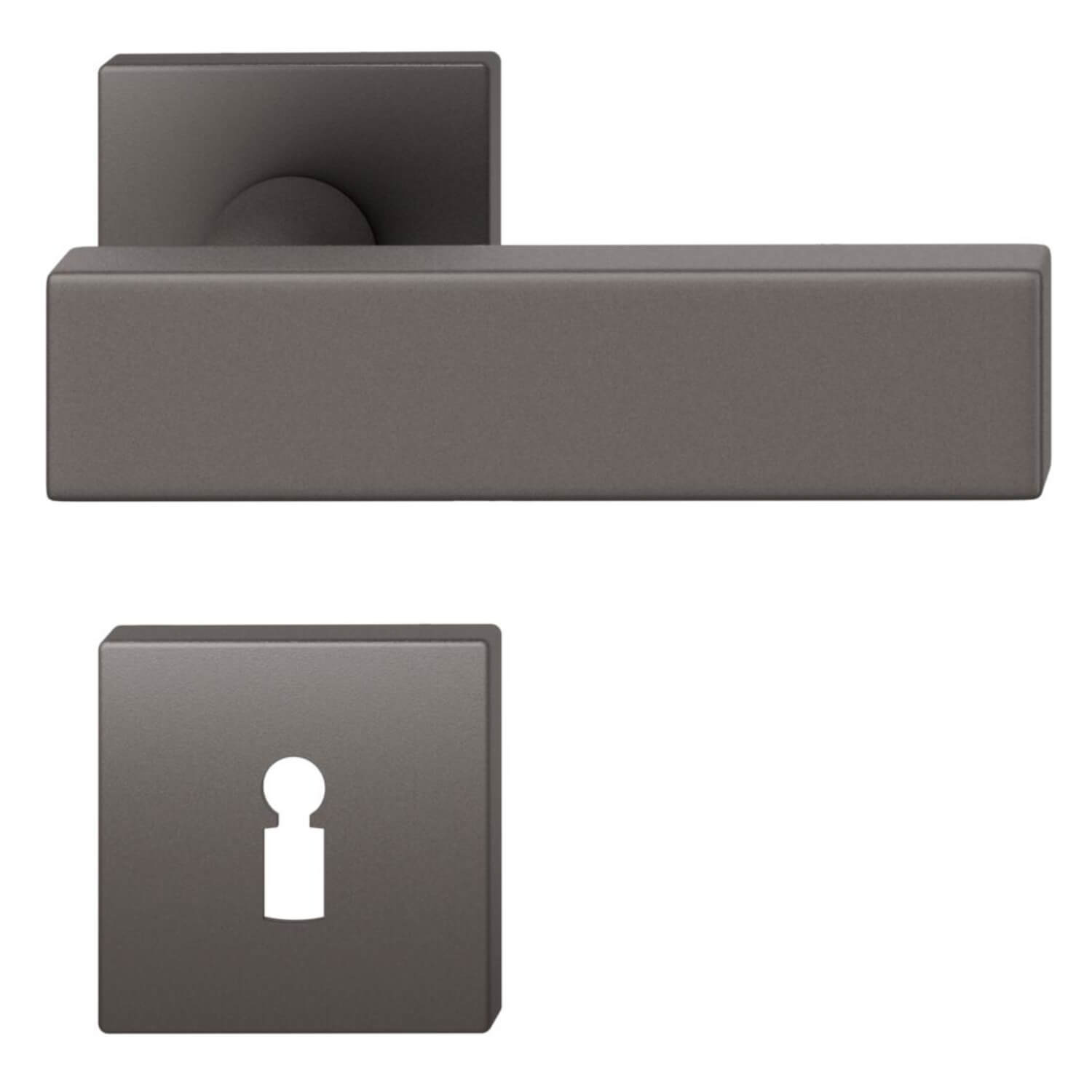 FSB Door handle Dark bronze brushed aluminium Johannes Potente Model 1003 FSB Door