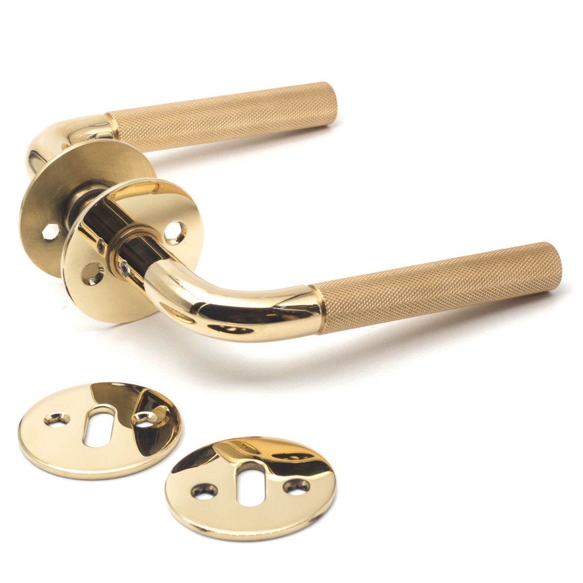 Door handle Lhandle Brass without lacquer LX Model 1030