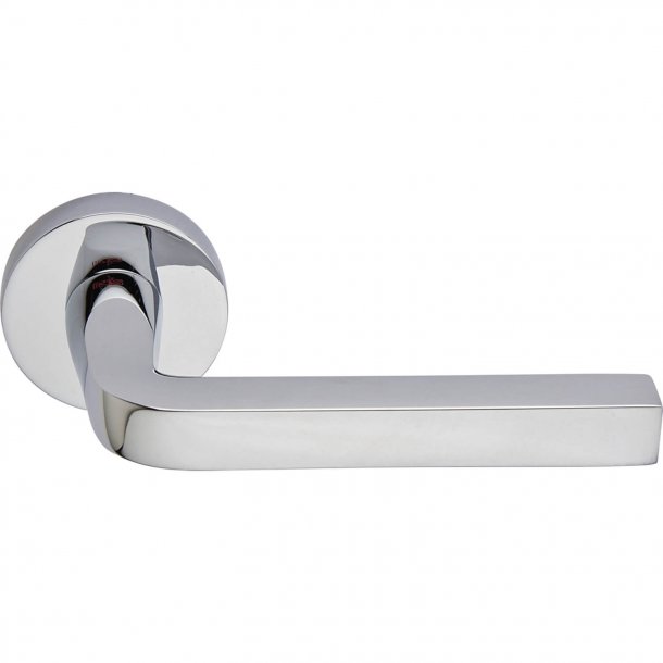 Door handle, Polished Chrome, Interior, MILANO Chrome and nickel door