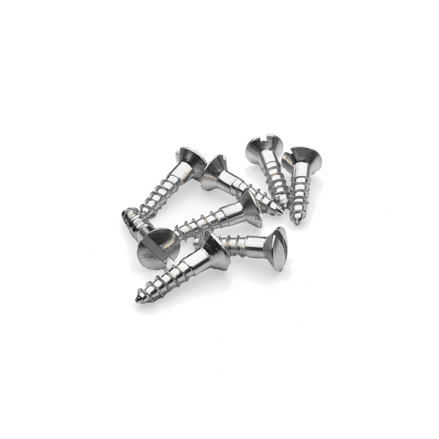 Nickel wood screws Slotted 3,0x12 mm (8 pcs.) Screws VillaHus