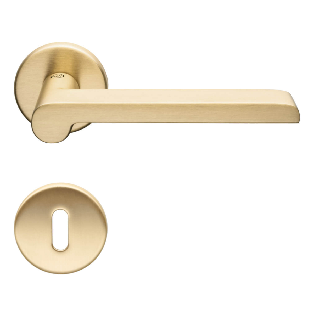 Door handle H1054 W.W., Interior, Satin Brass - BRASS door handles