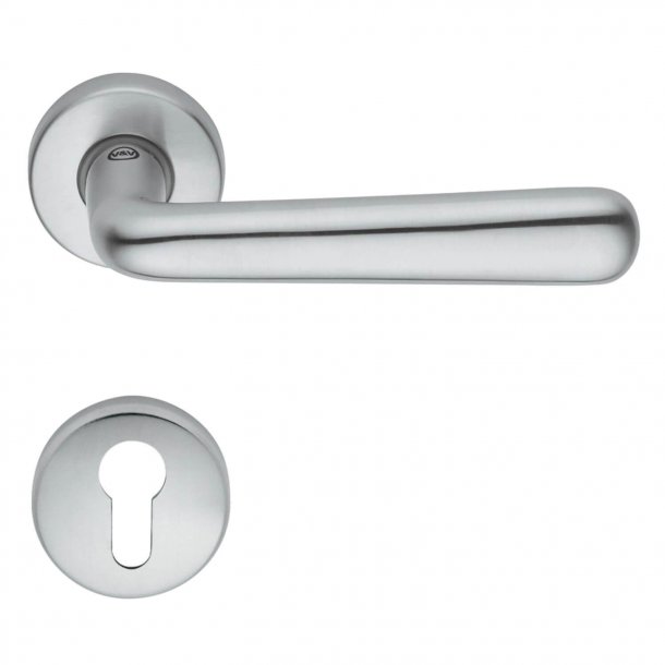 Door handle H417 Indigo, Exterior, Satin chrome Chrome and nickel