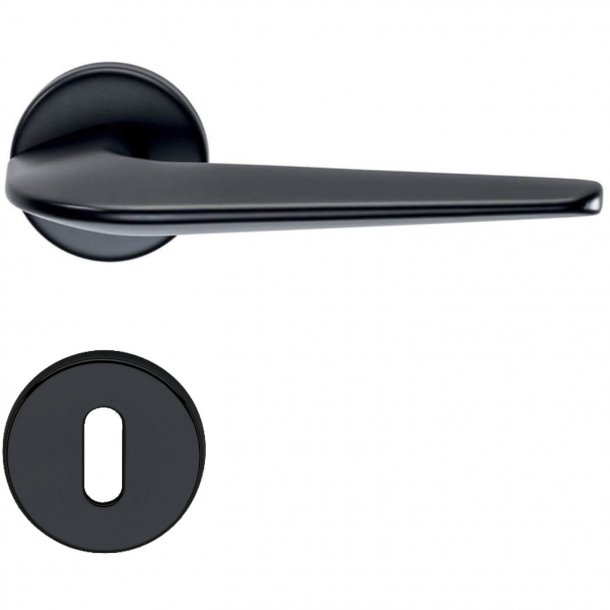 Door handle H1052 Supersonic, Interior, Black - Black Door Handles ...